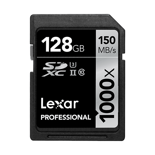 Lexar 128 Go Pro SDHC 1000X UHS-II U3 ​​Memory Carte