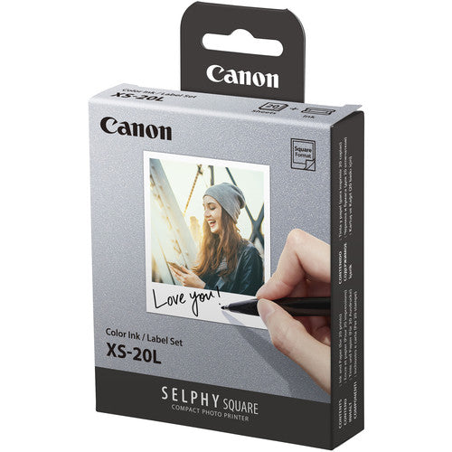 Canon Color ink and paper XS-20L for selphy printer QX10