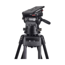 MILLER CiNX 5 Fluid Head supplied with telescopic pan handle (698), clamp nut, camera plate (1065) and replacable 100mm claw ball (1290) - 100mm