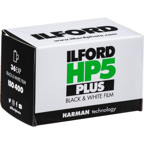 Ilford HP5 Plus Black and White Negative Film ISO 400 (35mm Roll Film, 36 Exposures)
