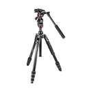 Manfrotto MVKBFRT Live Aluminum Video Tripod Kit with Twist Leg Locks