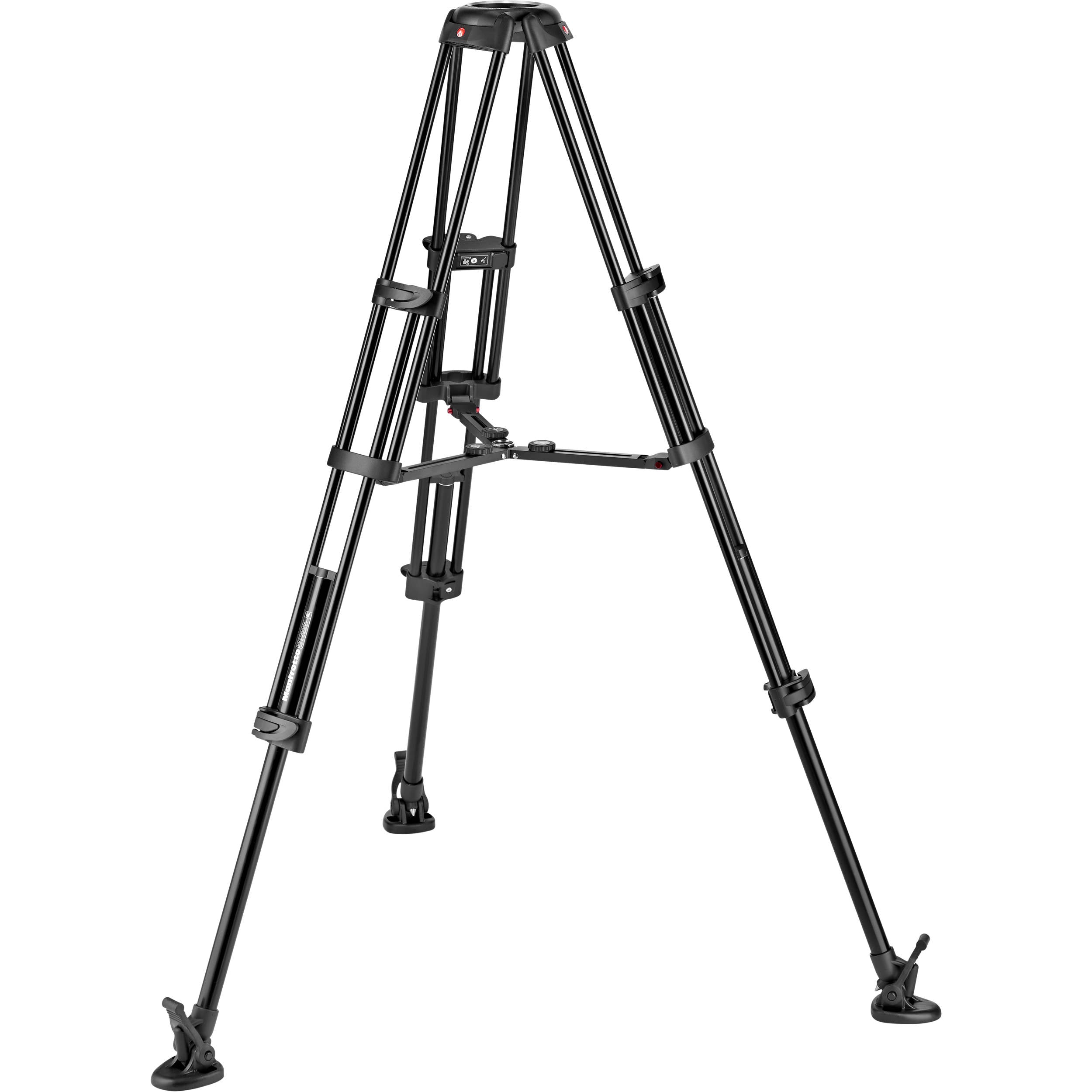 Manfrotto Aluminum Twin Leg Video Tripod with Mid-Level Spreader