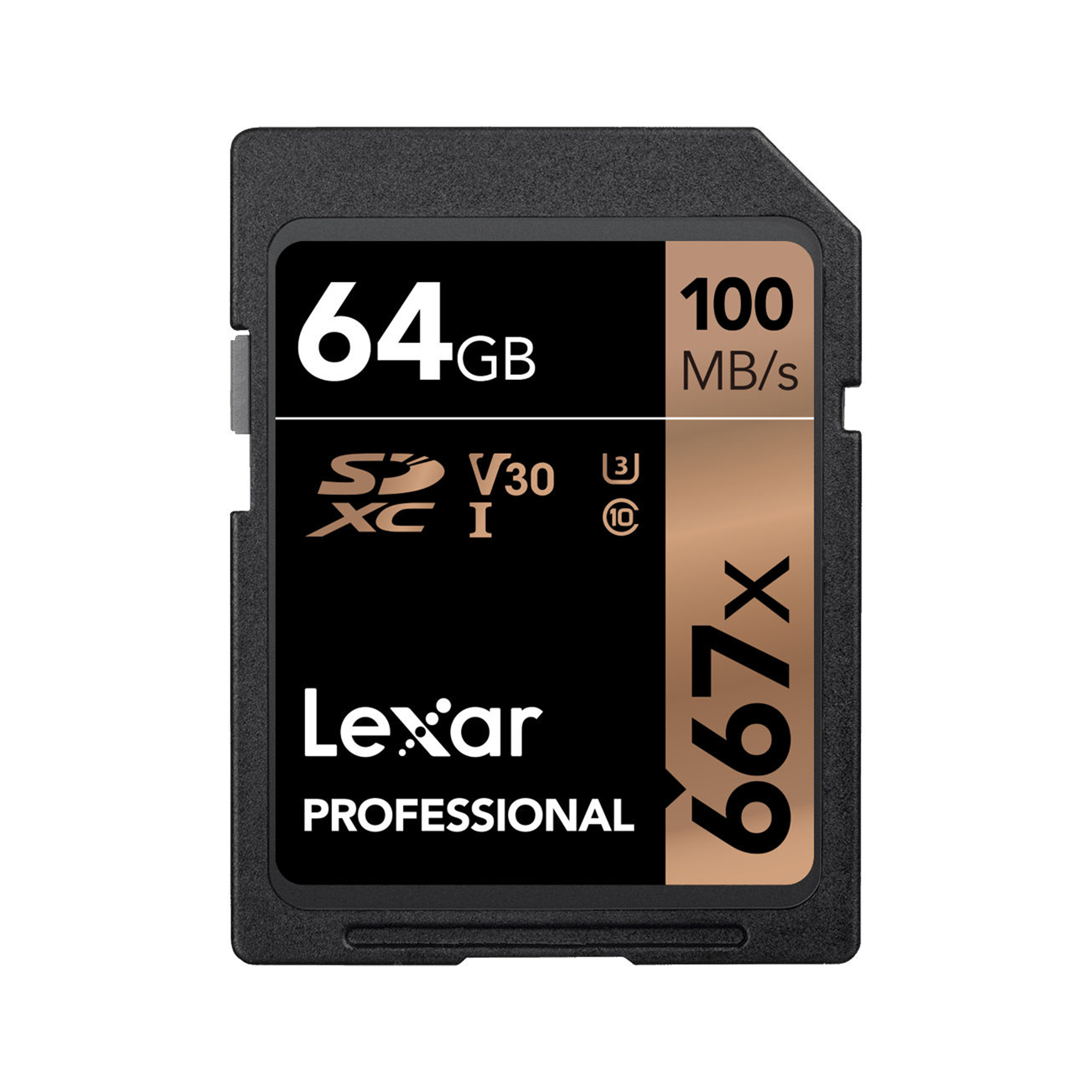 Lexar Professional 667x 64GB SDXC UHS-I/U3 Memory Card