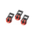 Pieds en caoutchouc sachtler (ensemble de 3)