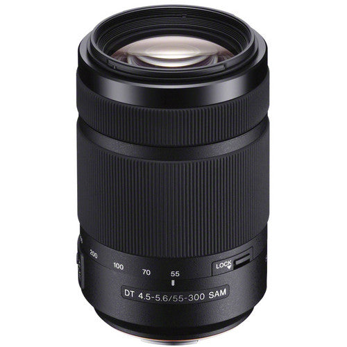 Sony SAL55300 - Telephoto zoom lens - 55 mm - 300 mm - f/4.5-5.6 DT SAM - Sony A-Mount