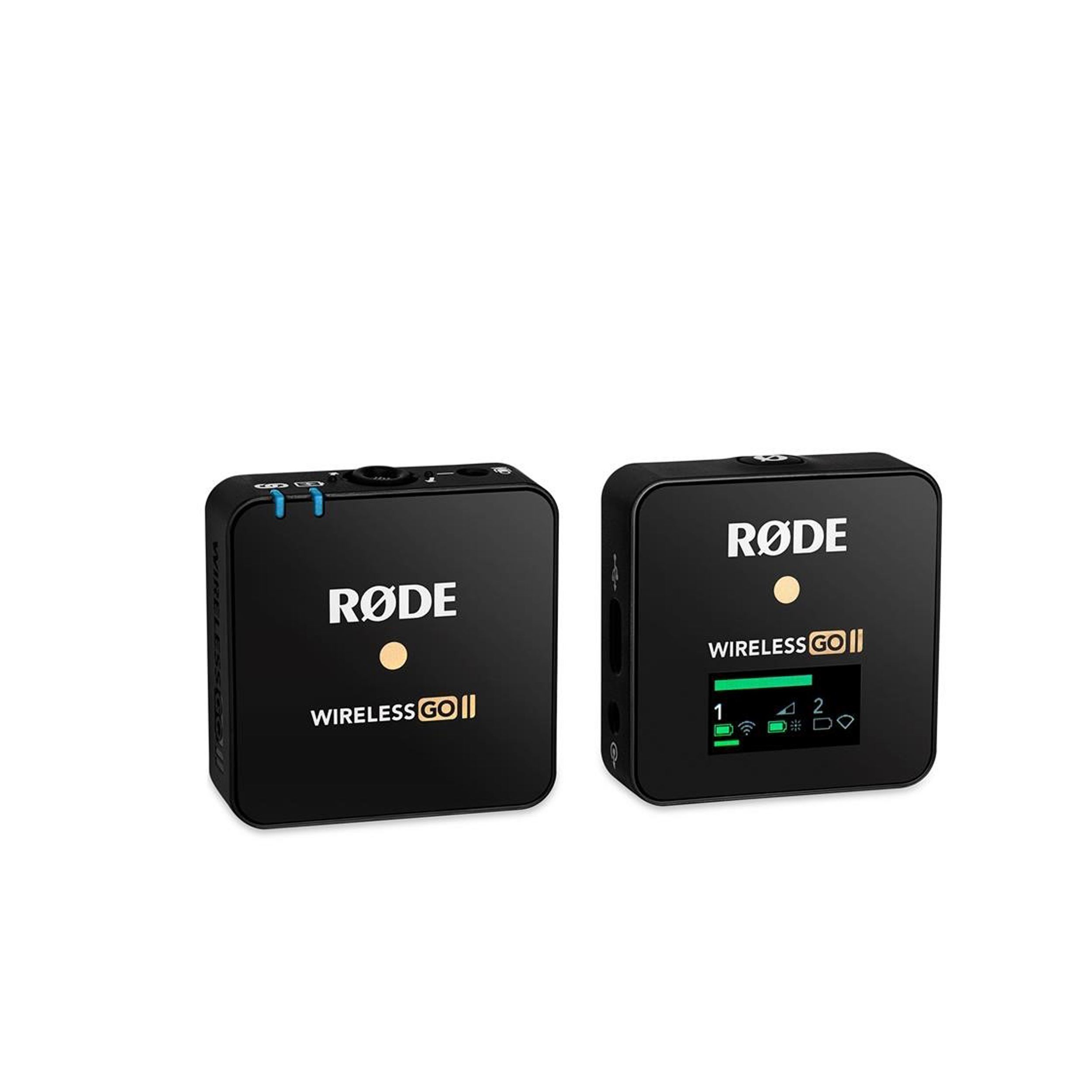 Rode Wireless GO II Single Set Compact Digital Wireless Microphone System/Recorder, 2.4 GHz - Black