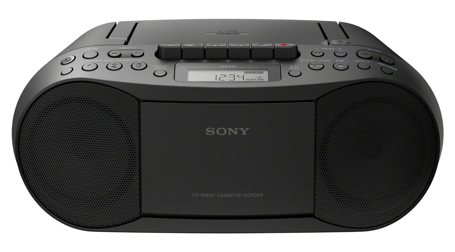 Sony CFD-S70 Portable CD Cassette MP3 BOOTBOX et FM / AM Radio