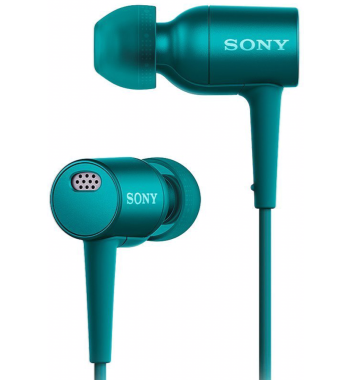 Sony MDR-EX750NA - Earphones with mic - in-ear - active noise canceling - 3.5 mm jack - viridian blue