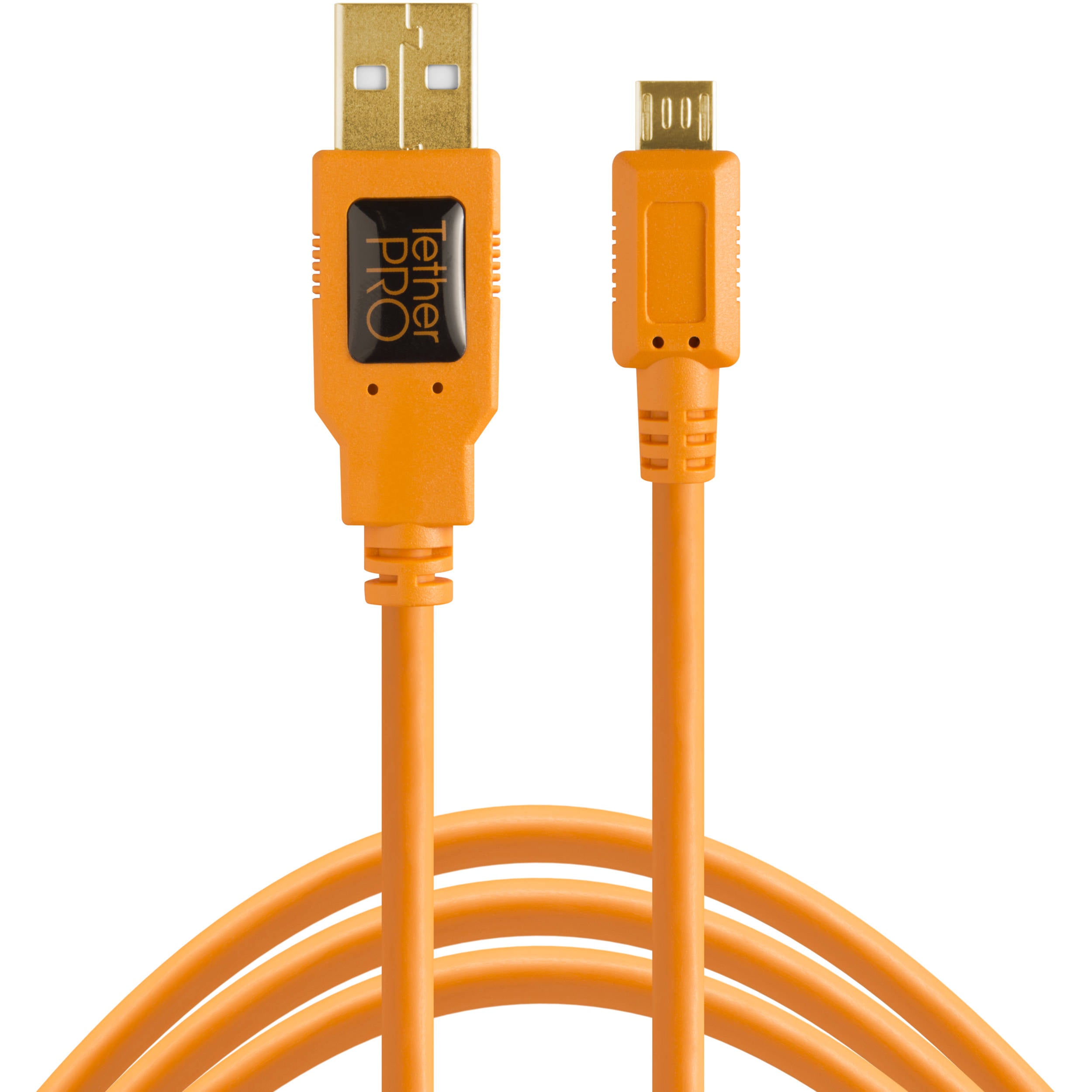 Tether Tools Tetherpro USB 2.0 Un câble mâle à micro-b à 5 broches (15 ', orange)