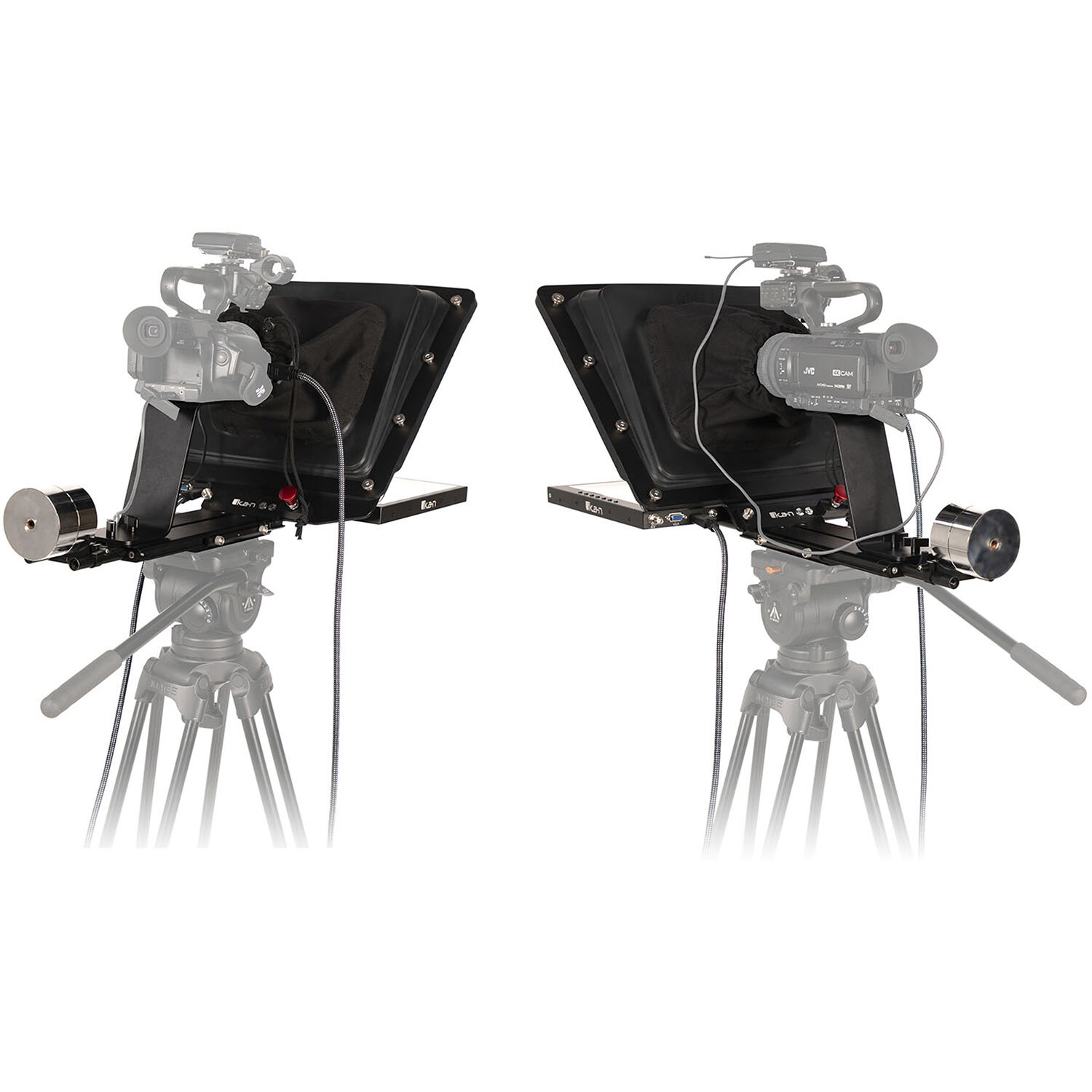 ikan P2P Interview System with 2 Professional 17" High-Bright Teleprompters