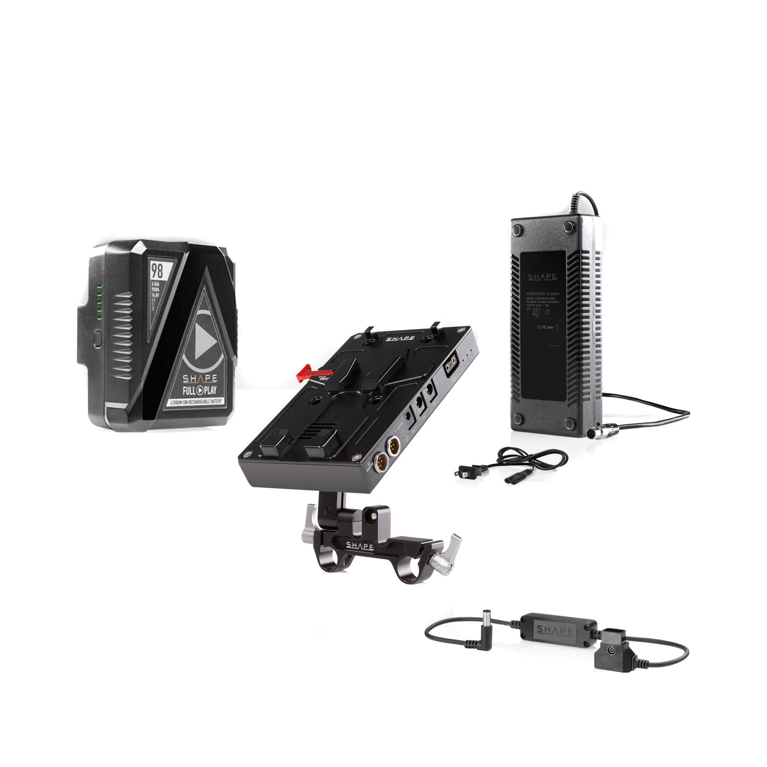 Forme 98Wh Batterne V-Mount et J-box Kit pour Sony PXW-FX9