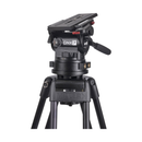 MILLER CiNX 7 Fluid Head supplied with telescopic pan handle (698), clamp nut, camera plate (1065) and replacable 100mm claw ball (1290) - 100mm