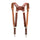 Fab' Harnais F22 - en cuir marron - standard de taille
