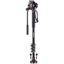 Manfrotto MVMXPRO500 Xpro Aluminum Video Monopod With 500 Series Video Head