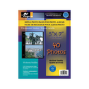 Photo Album refill pages 5X7 2up  - 10 sheets 40 photos - Black