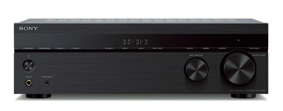 Sony STRDH590 5.2 multi-channel 4k HDR AV Receiver with Bluetooth Audio Component, Black
