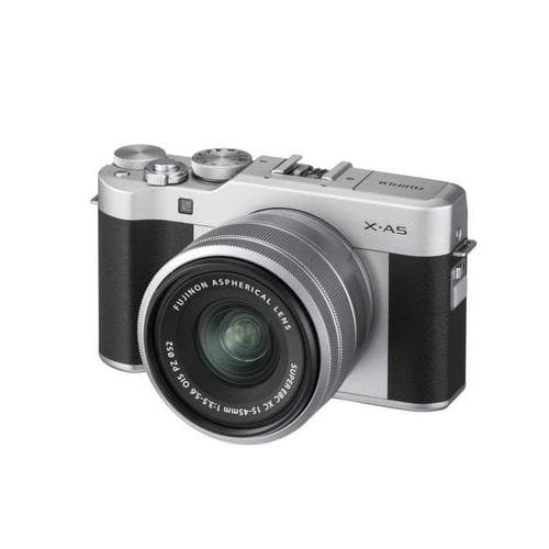 Kit de caméra sans miroir Fujifilm X-A5 avec objectif XC 15-45 mm - argent