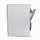 Mini album photo blanc miroitement avec cravate en ruban - 4x6 - 24 photos