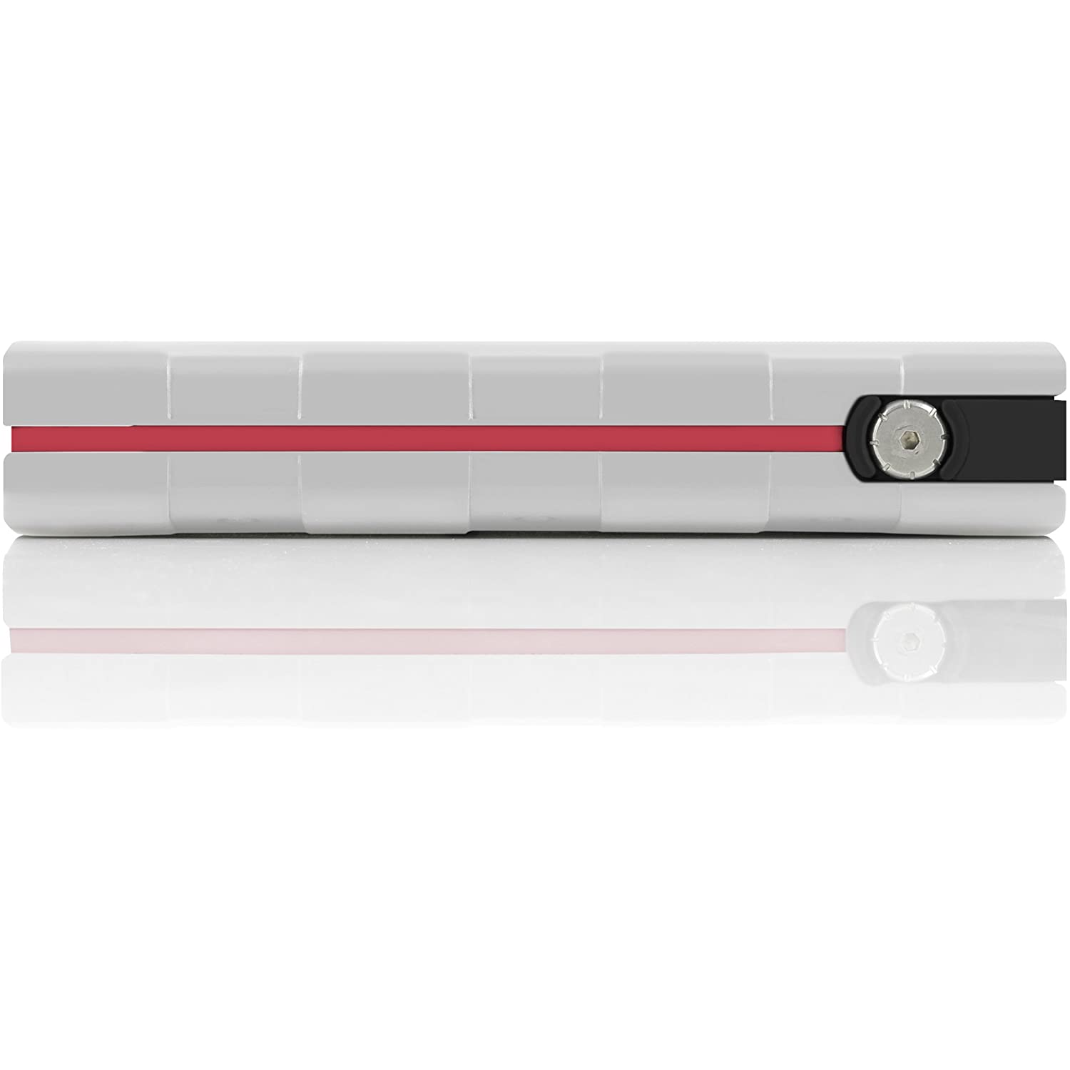 Braven BRV-Bank-6000 mAh Smart, Ultra-Rugged Portable Backup Battery-Gray/red
