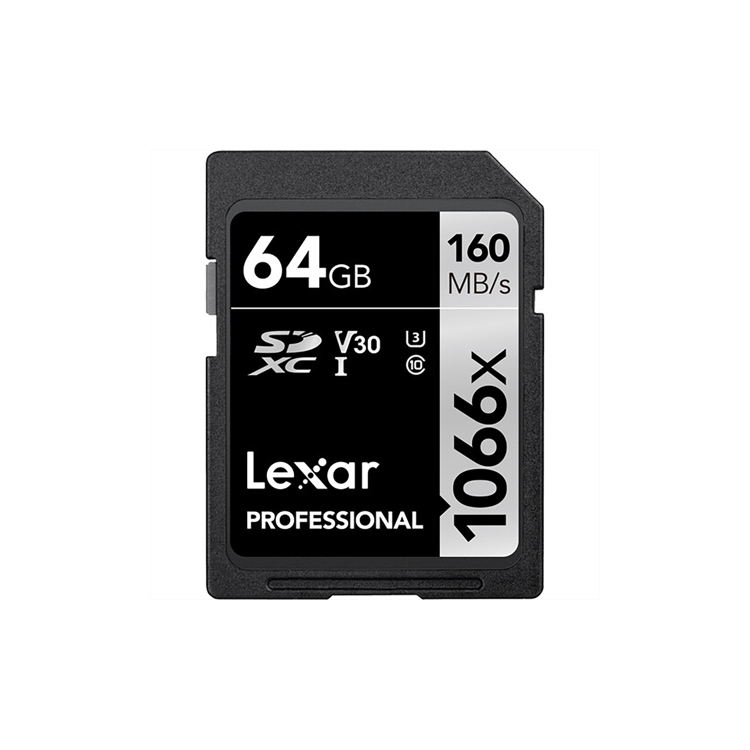 Lexar 64 Go Professional 1066x UHS-I SDXC Memory Carte Sergent Series LSD