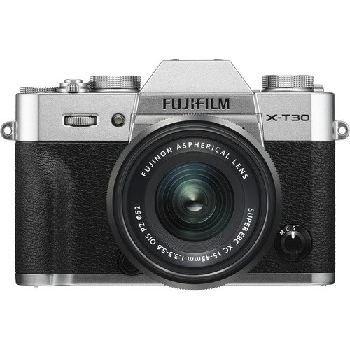 Caméra numérique sans miroir Fujifilm X-T30 avec kit d'objectif XC 15-45 mm - argent