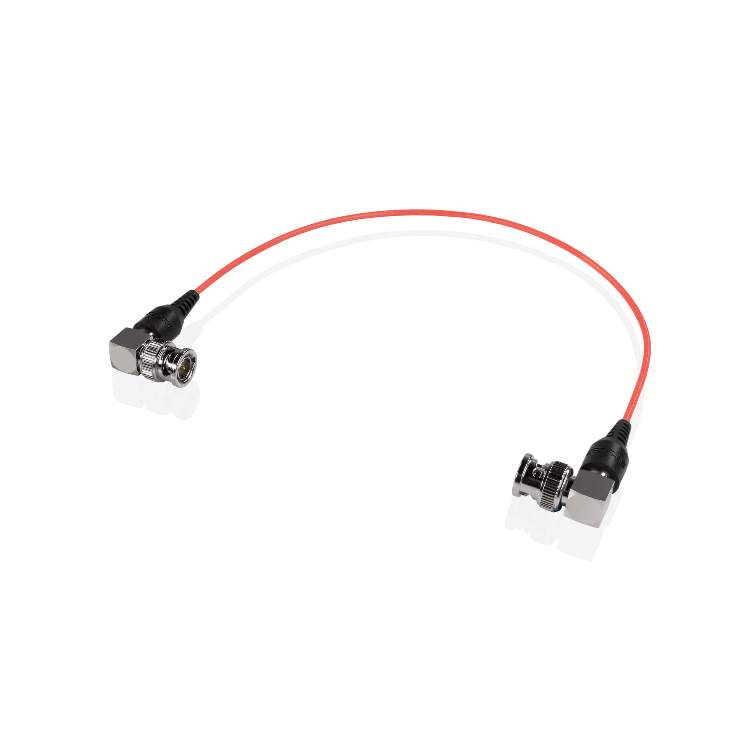 Câble BNC maigre de 90 ° (rouge, 12 ")