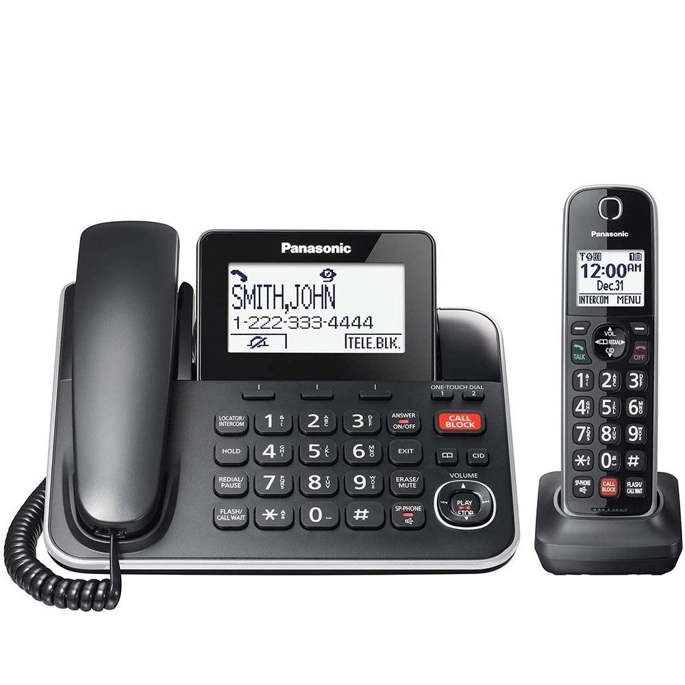 Panasonic  KXTGF870B 1-Handset Digital Corded/Cordless Phone with Answering System