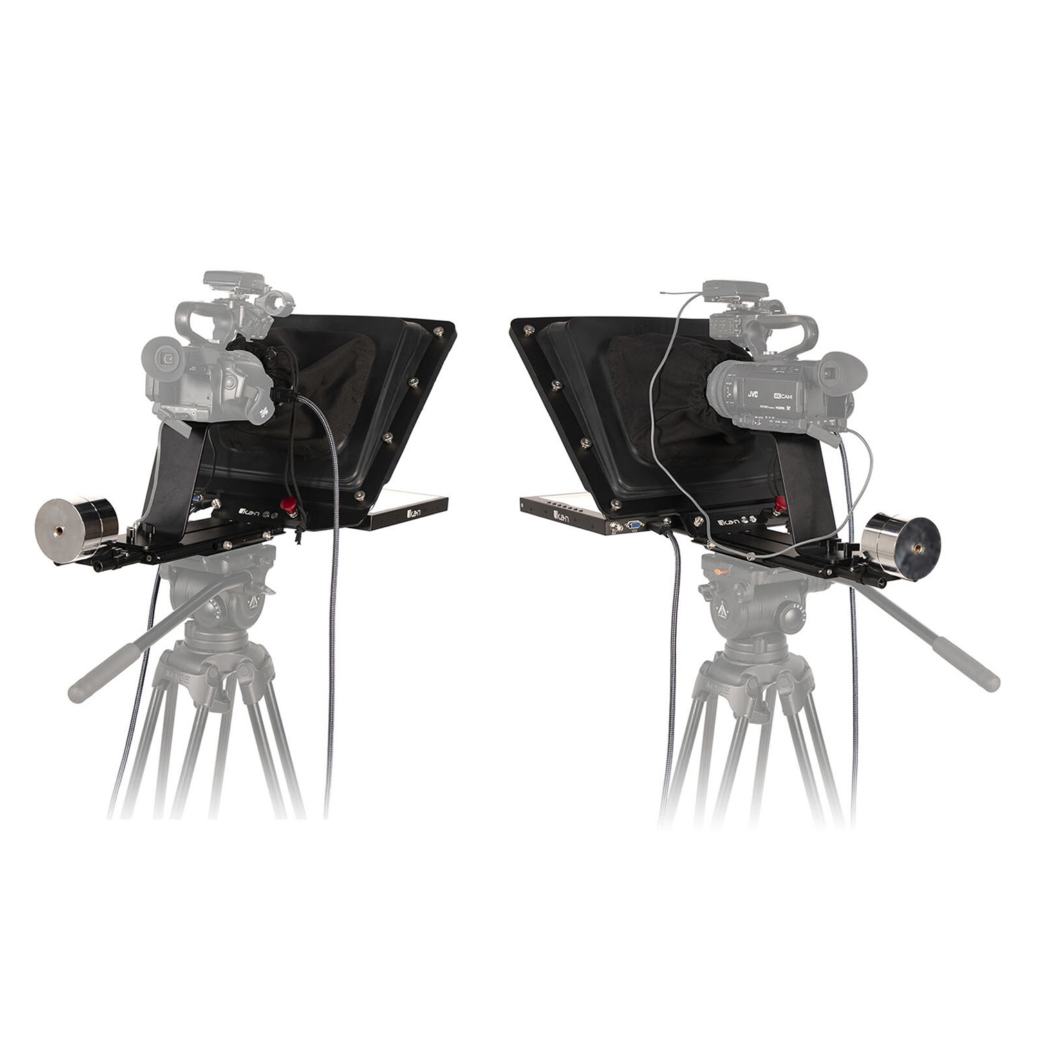 ikan P2P Interview System with 2 Professional 15" High-Bright Teleprompters