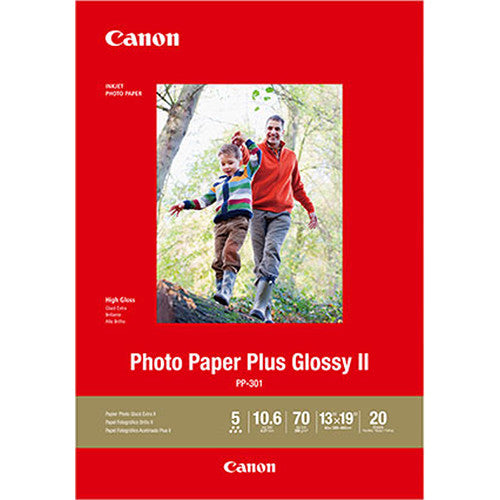 Canon PP-301 Photo Paper Plus Glossy II (13 x 19", 20 Sheets)