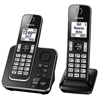 Panasonic KXTGD392B 2 handset Cordless phone with answering system
