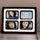 Cadre photo Winfield Quo noir et blanc - 4 photos - 4x6