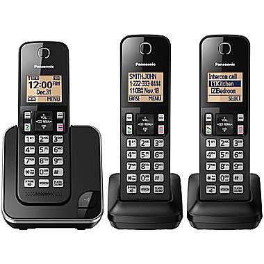 Panasonic KXTGC383B 3 Téléphone sans fil du combiné - Boîte endommagée