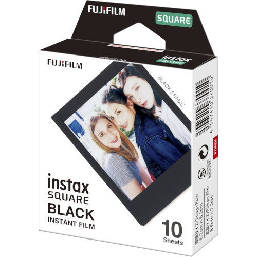 Instax Square Instant Film - Black Border (10 Exposures)