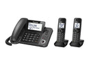 Panasonic KXTGF352M Téléphone cordé + 2 combinés Téléphone sans fil