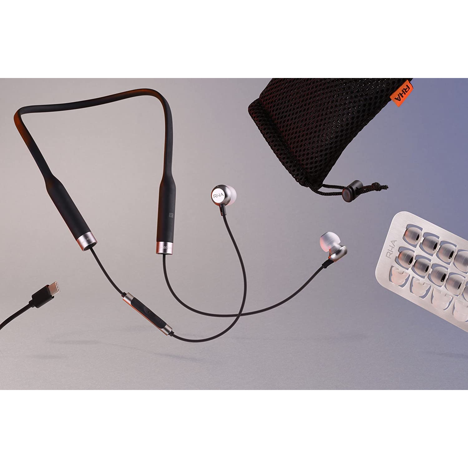 Écouteurs sans fil RHA MA650: écouteur dans l'oreille Bluetooth à l'épreuve de sueur, noir