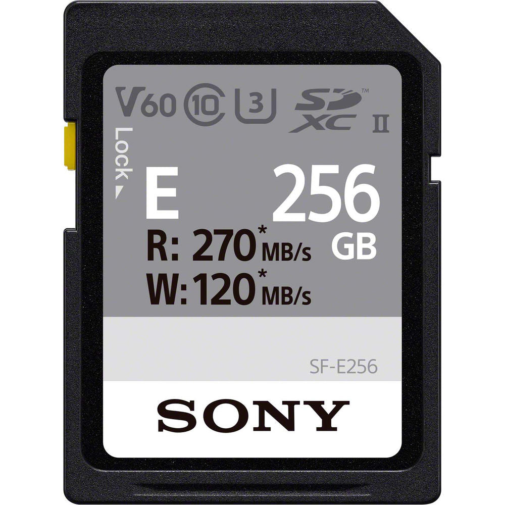 Sony SF-E Series SF-E256 - Card de mémoire flash - 256 Go - UHS-II U3 ​​/ CLASS10 - SDXC UHS-II