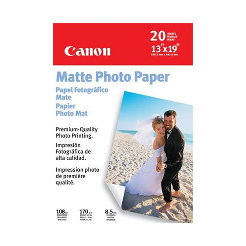 Papier photo mate canon (13x 19 ", 20 feuilles)