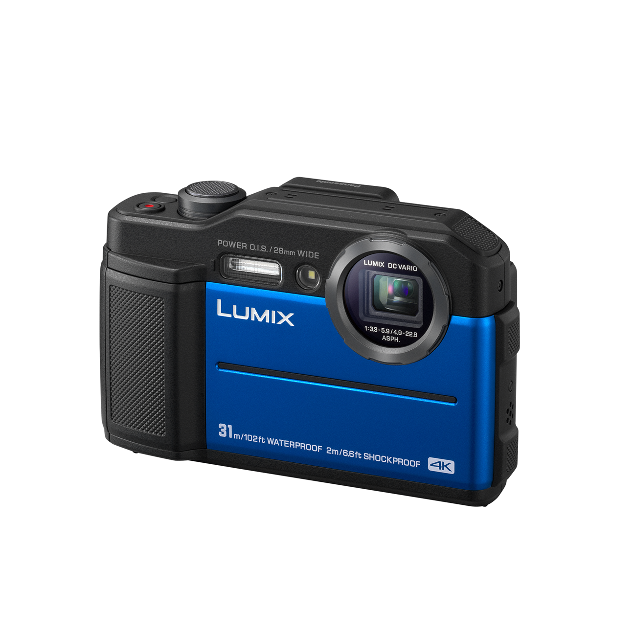 Panasonic TS7 Lumix 20MP 4.6X Wide Angle 4K Waterproof Camera