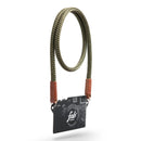 Fab' F8 strap - Green rope, brown leather - Size XL (55")