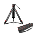 SHAPE Pro Video Carbon Fiber Tripod with 100mm Bowl & Fluid Head (45 lb Payload)