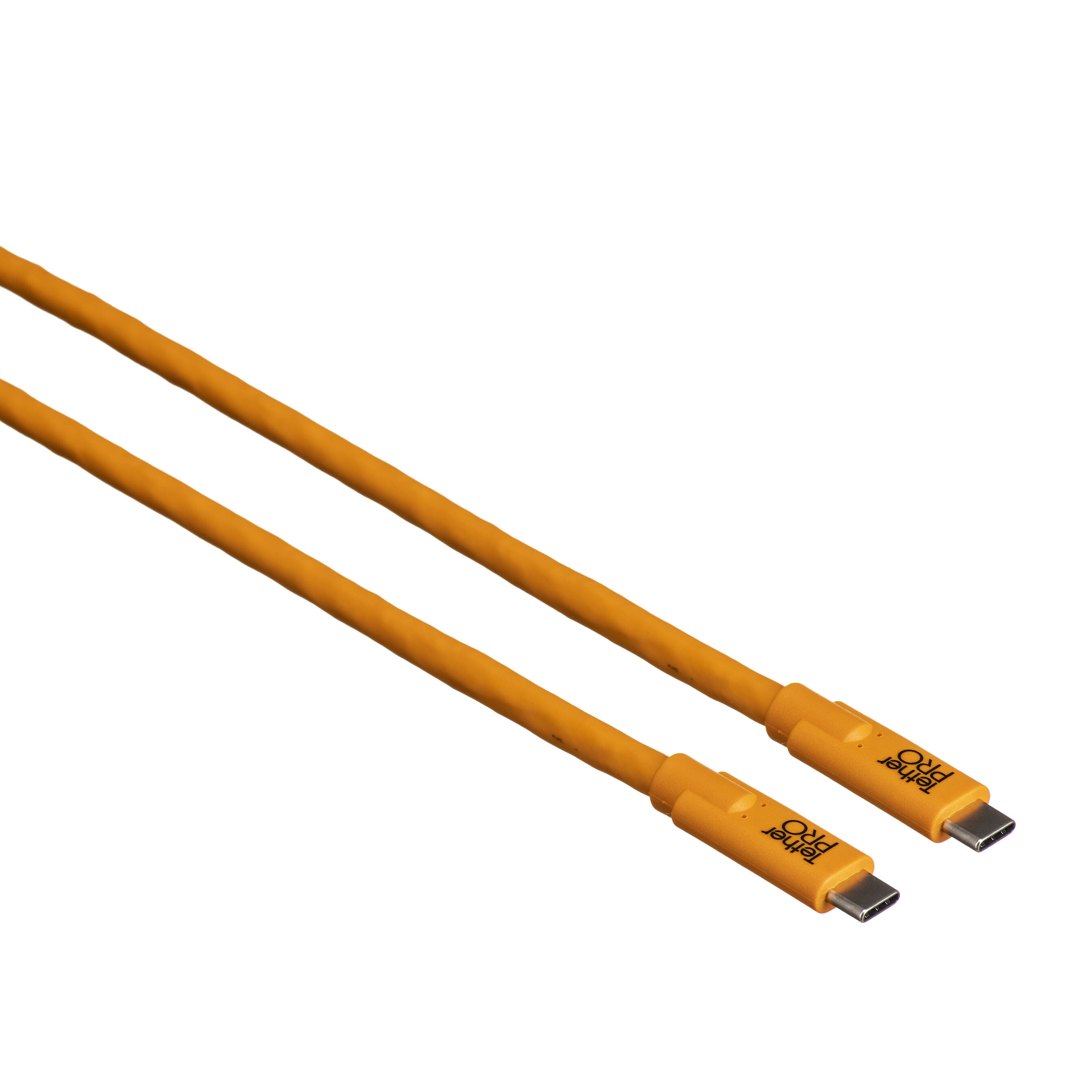 Outils d'attache Tetherpro USB Type-C mâle à USB Type-C câble mâle - 3 ', orange