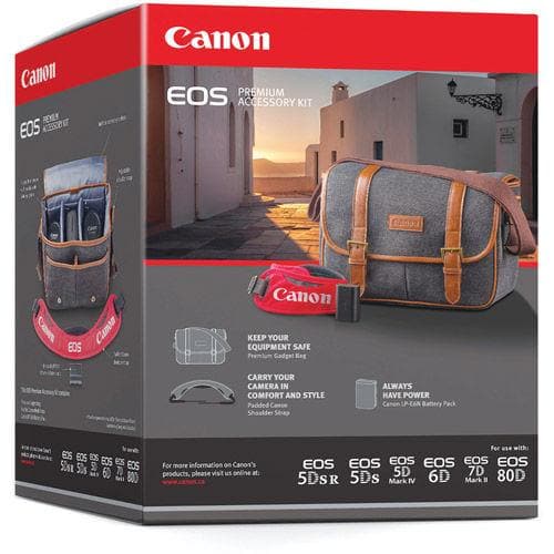 Canon EOS Premium Accessories kit - Includes Bag, LP-E6N, DSLR Strap