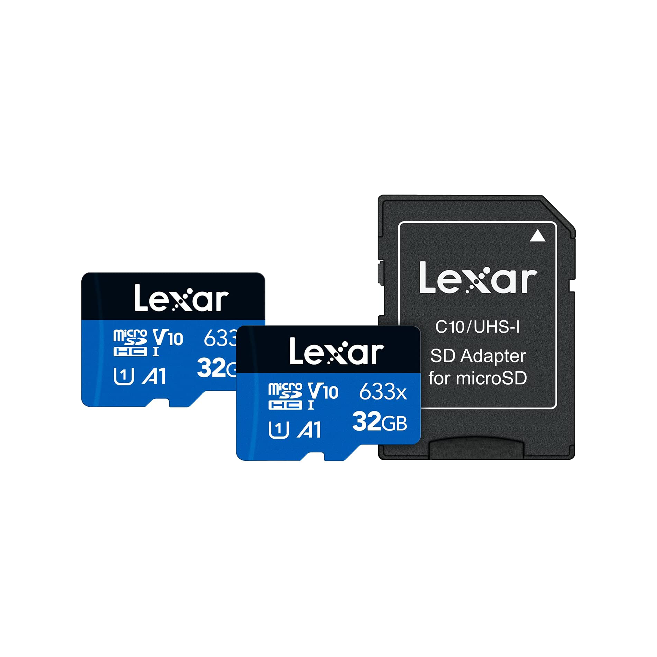 Lexar 32 Go haute performance 633x UHS-I MicrosdHC Memory Carte avec adaptateur SD (2-pack)