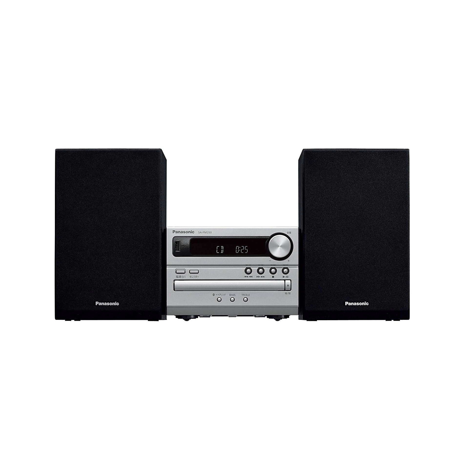 Panasonic SC-PM250 CD stereo system USB Memory / Bluetooth correspondence Silver
