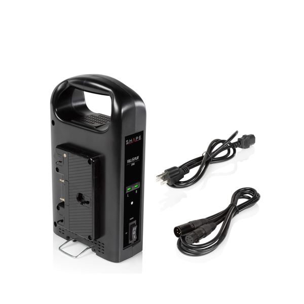 SHAPE Chargeur de batterie de montage vertical à 2 baies intelligent à 2 baies intelligente