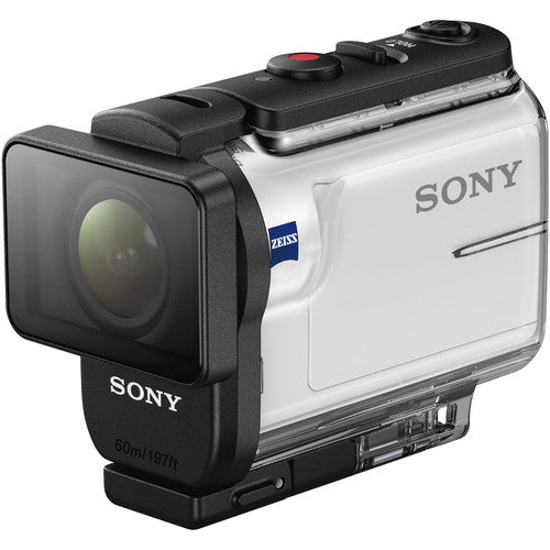 Sony Sony Hdras300 / W Action Cam - Action Camera - Moulable - 1080p / 60 ips - 8,57 MP - Carl Zeiss - Wi-Fi, NFC, Bluetooth - sous-marine jusqu'à 197 pi