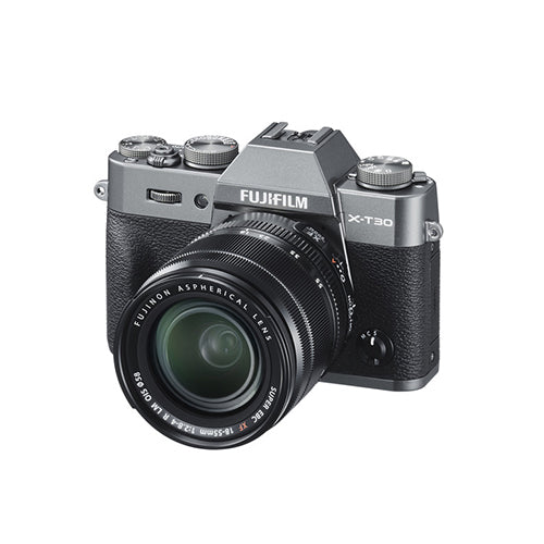 Caméra numérique sans miroir Fujifilm X-T30 avec kit d'objectif XF 18-55 mm - argent charbon de bois
