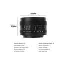 7artisans Photoelectric 50mm f/1.8 Lens for Sony E Mount
