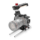 SHAPE caméra Cage avec poignée supérieure et plaque de base de 15 mm pour Sony A7S III