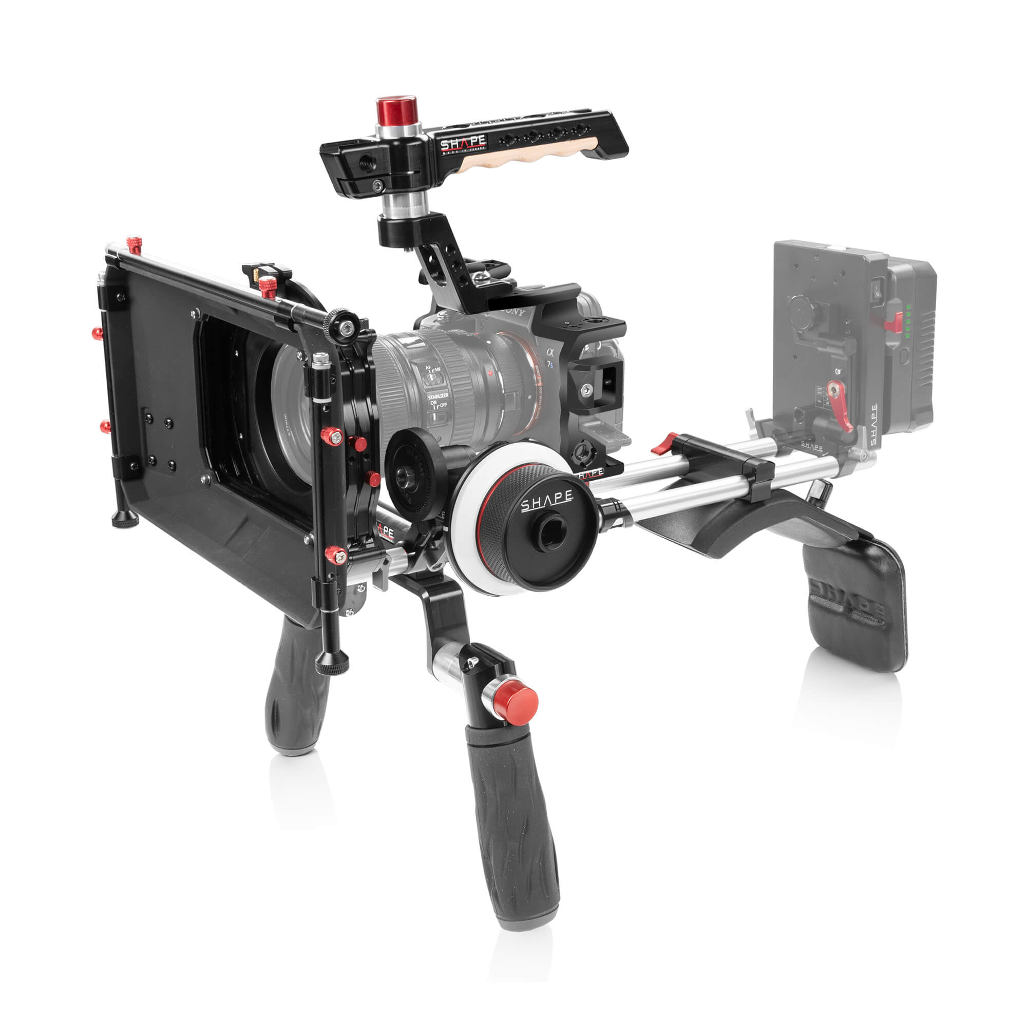 SHAPE Camera Cage with Top Handle and 15mm Baseplate for Sony a7S III
